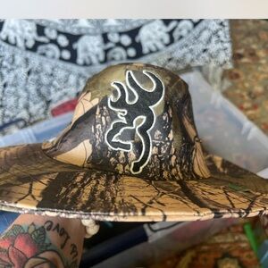 Browning Woodland Camo Hat with Logo